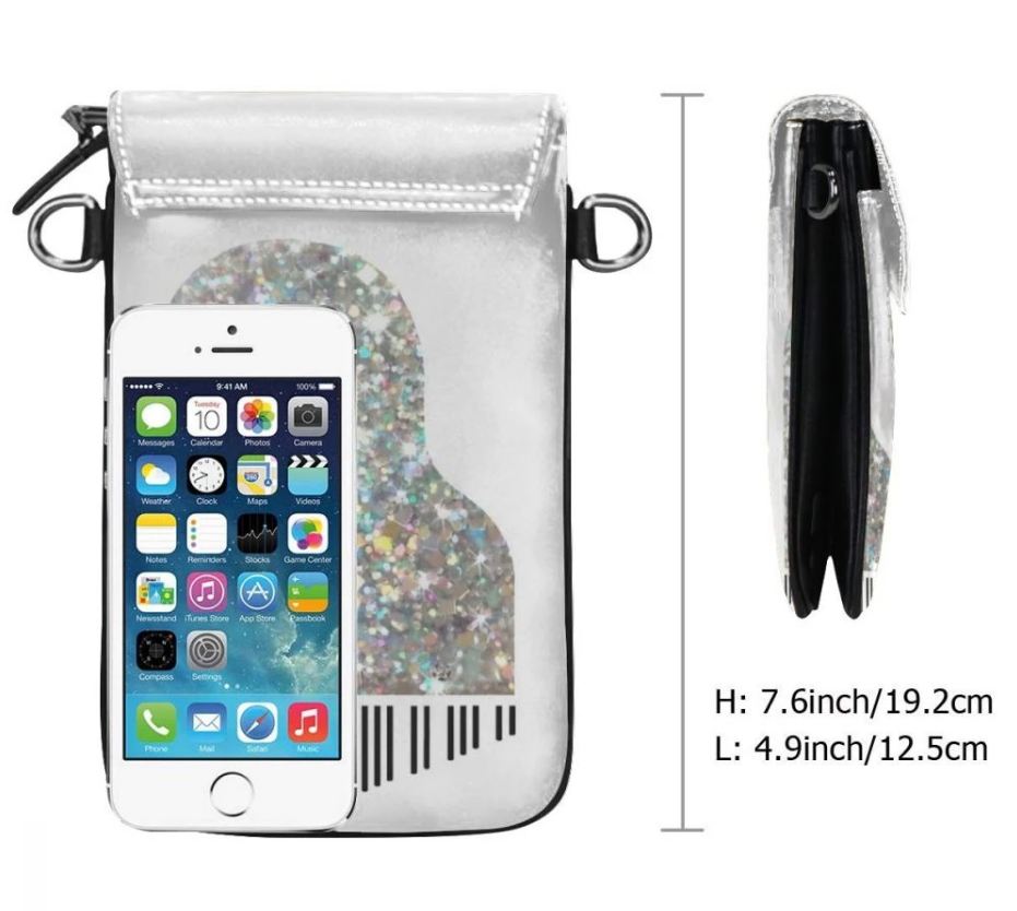 Piano Leather Multi Purpose Purse