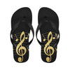 Gold Treble Clef Flip Flops (Unisex)