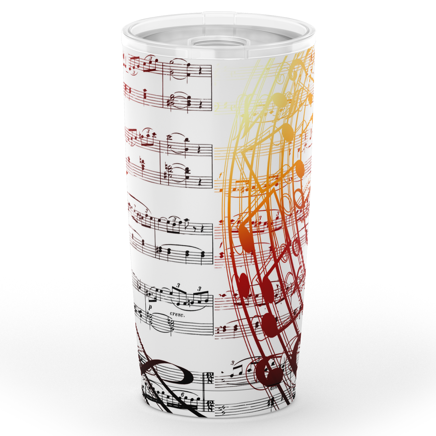 Music Sheet White Tumbler