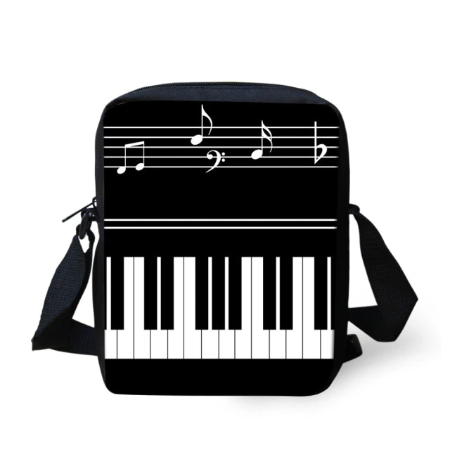 Music Notes Piano School Bag Set