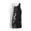 Piano And Music Notes Men's Tank Top