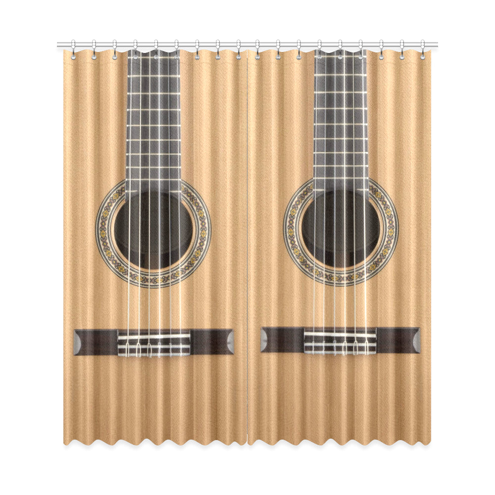 Classical Guitar Window Curtains