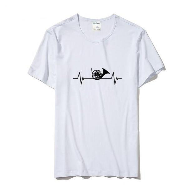 French Horn Heartbeat T-Shirt