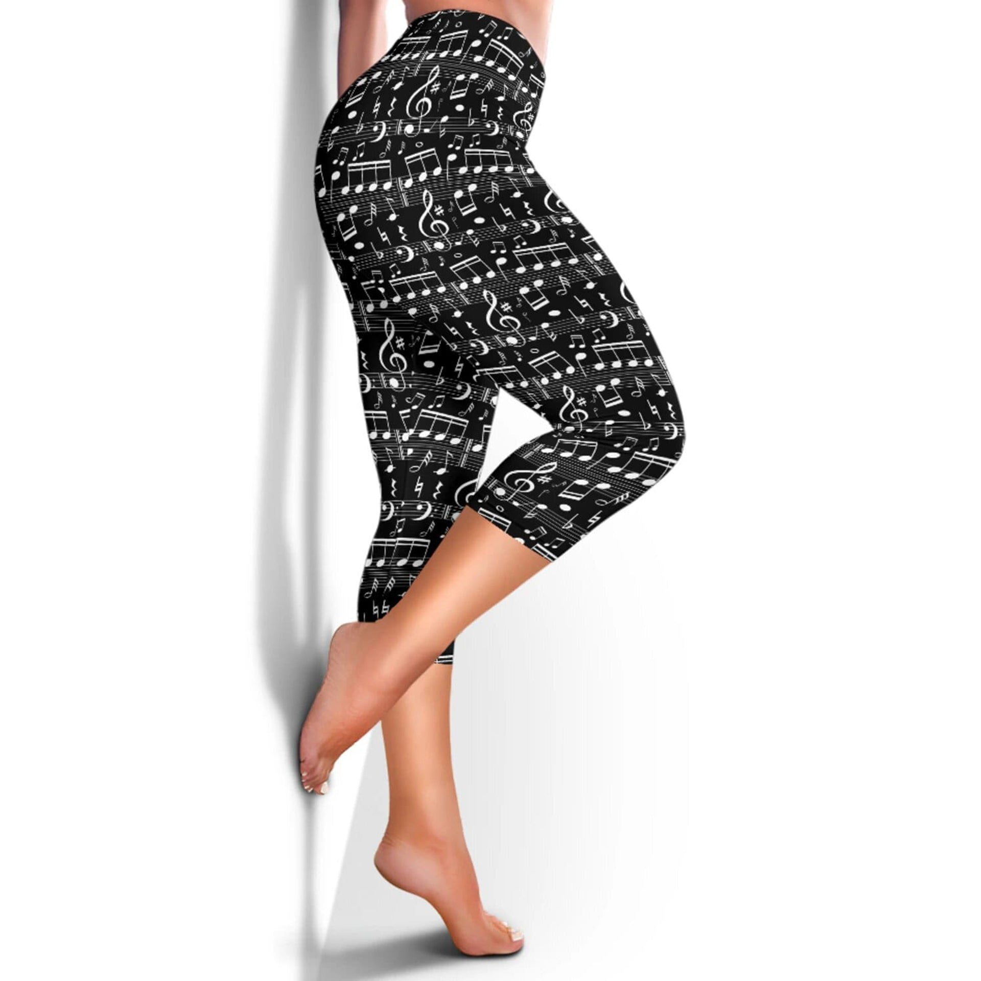 Music Notes Capris