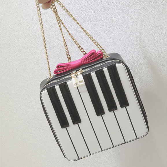 Piano Keys Crossbody Chain Bag - Artistic Pod