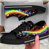 Rainbow Music Print Canvas Shoes