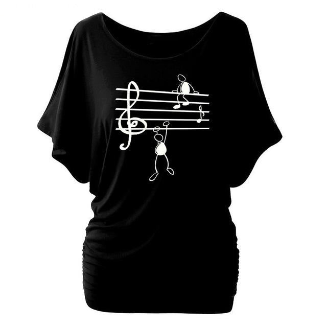 Music Notes Short Sleeve T-Shirt