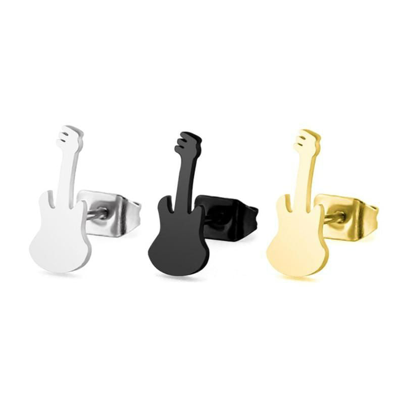 Rock Guitar Stud Earrings
