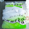 Music Green Bedding Set