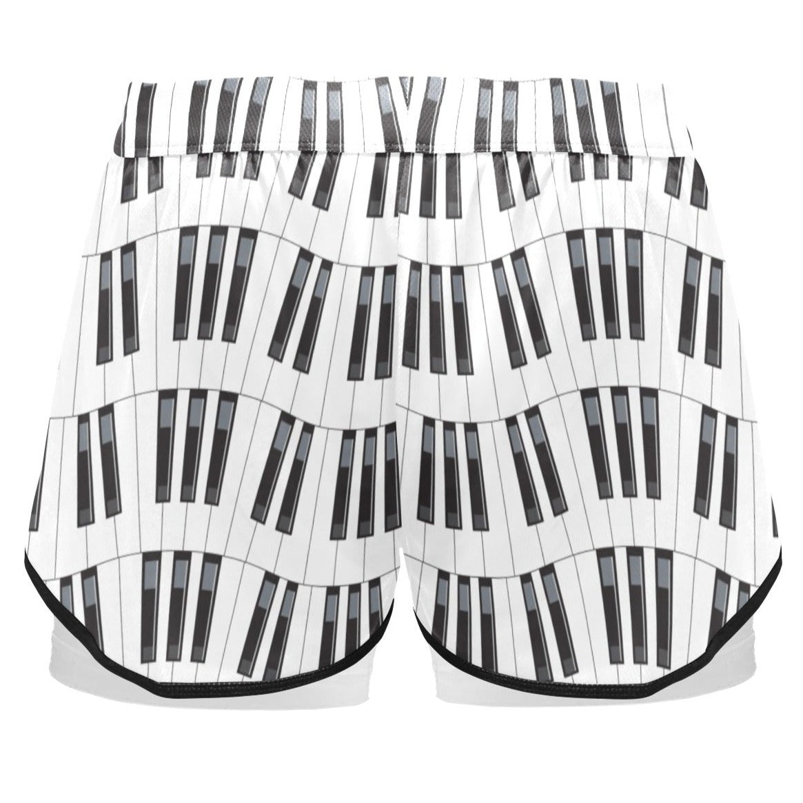 Piano Keys Sports Shorts