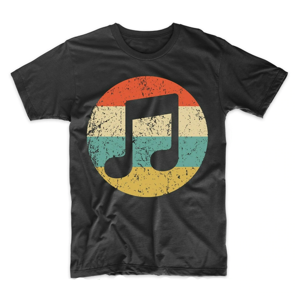 Retro Music Notes Icon T-shirt