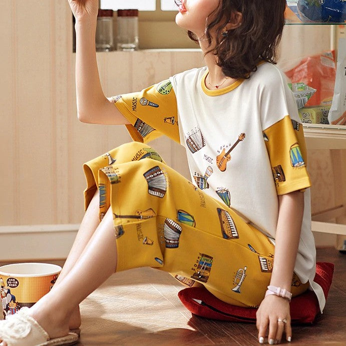 Musical Instruments Pajamas Set