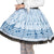 Blue Music Note Short Skirt