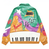 Piano Music Note Embroidery Jacket