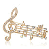 Free - Music Note Large Brooch