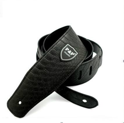 Python Skin Electric Guitar Leather Strap