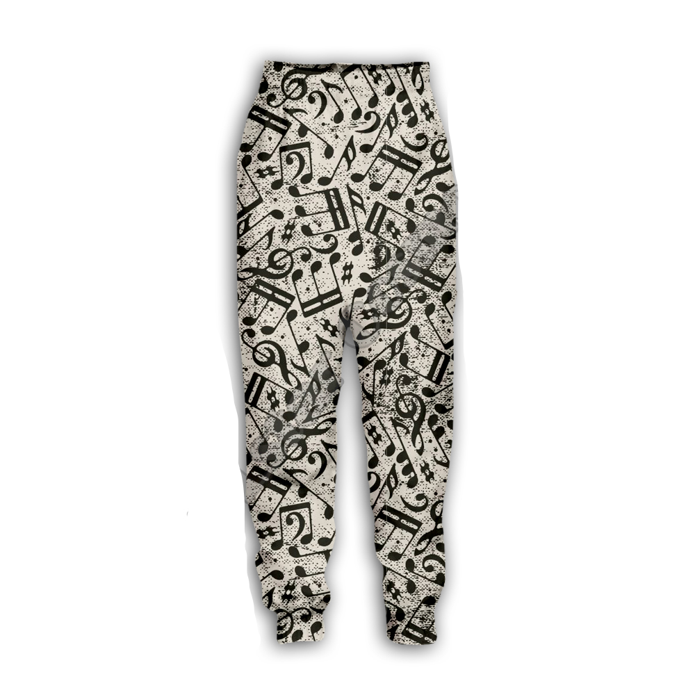 Music Notes Print Streetwear