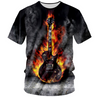 3D Flame Guitar T-Shirt - S - { shop_name }} - Review
