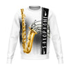 Saxophone WhiteSweatshirt - XS - { shop_name }} - Review