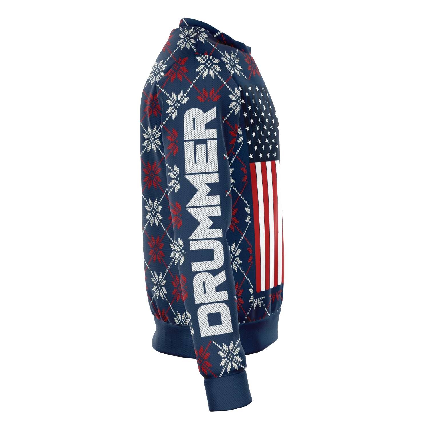 Drummer Christmas Dark Blue Sweatshirt