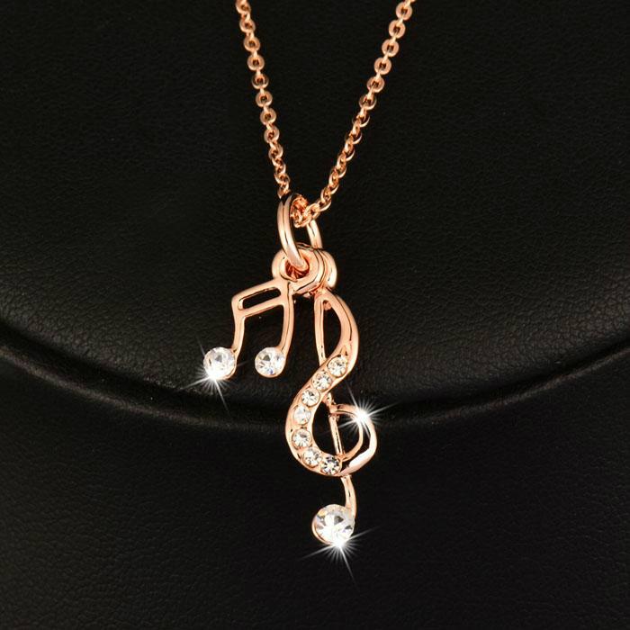 Free - Trendy Music Notes Necklace