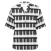 Piano Keys Pattern Hawaiian Shirt