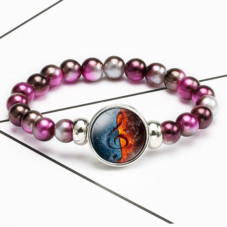 Music Notes Beaded Bracelet