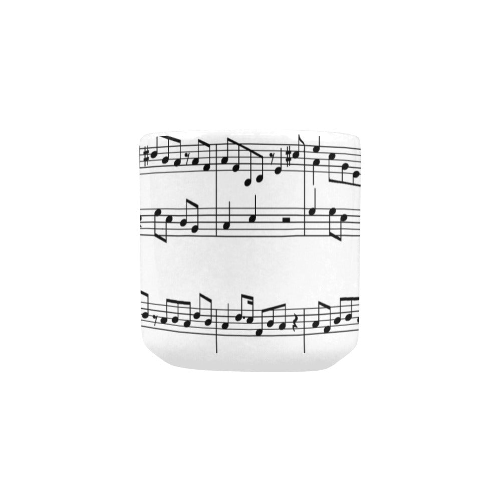 Music Sheet Heart-shaped Mug