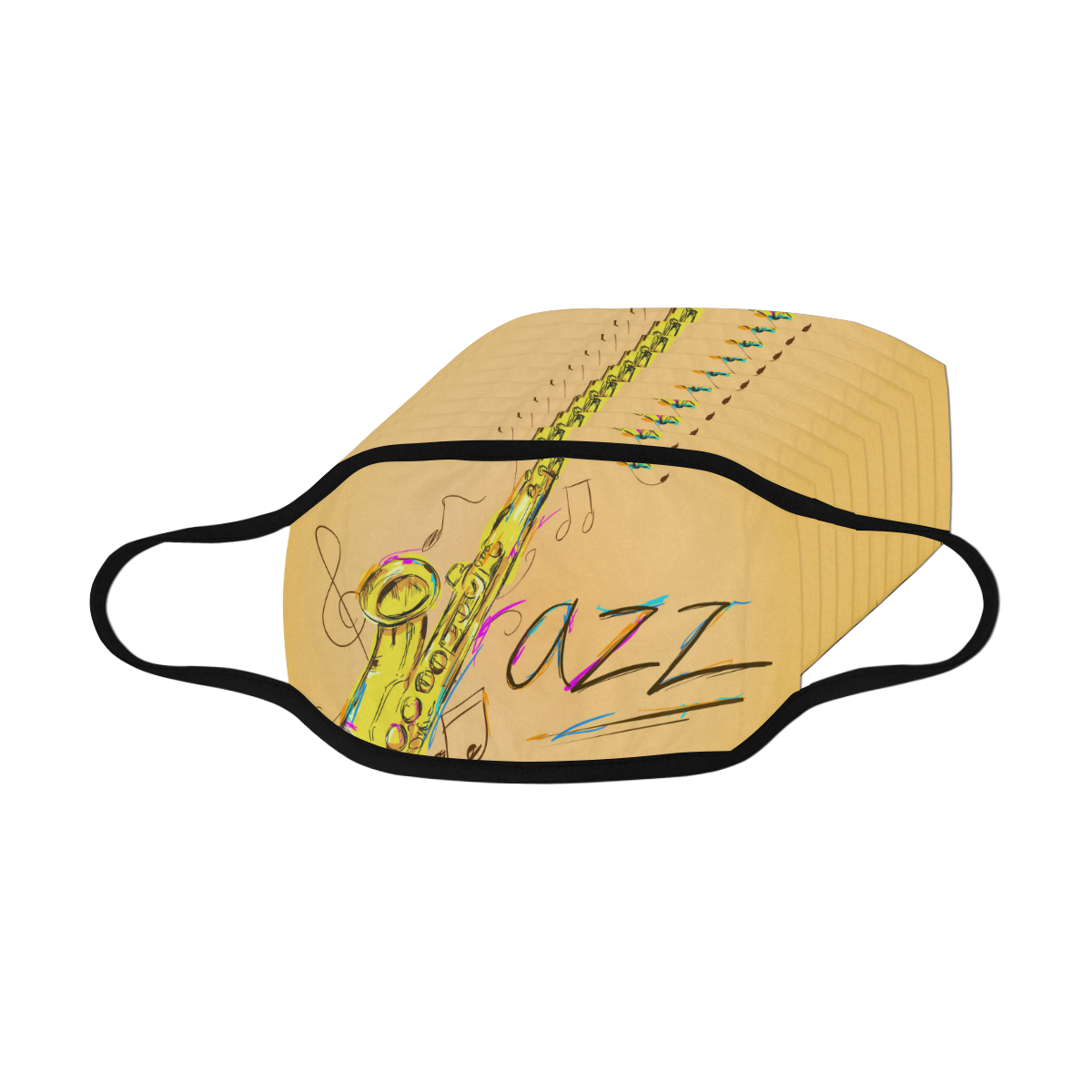 Jazz Saxophone Mask