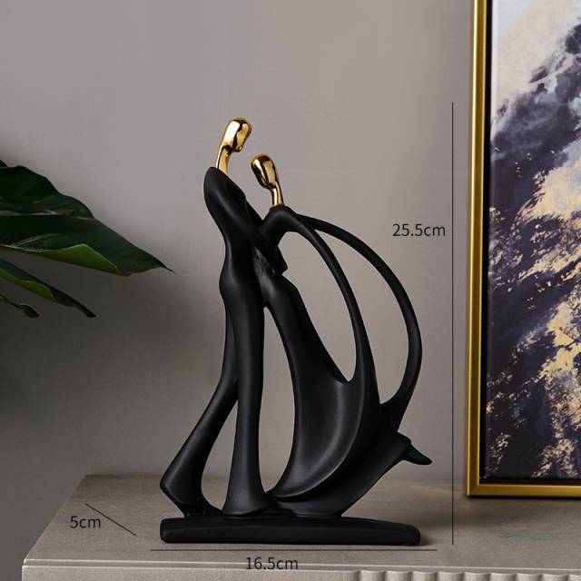 Golden/Black Musician Figurine