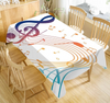 Music Note Oilproof Table Cloth