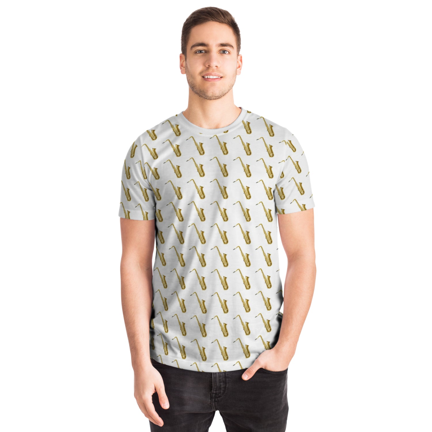 Saxophone White T-Shirt - { shop_name }} - Review
