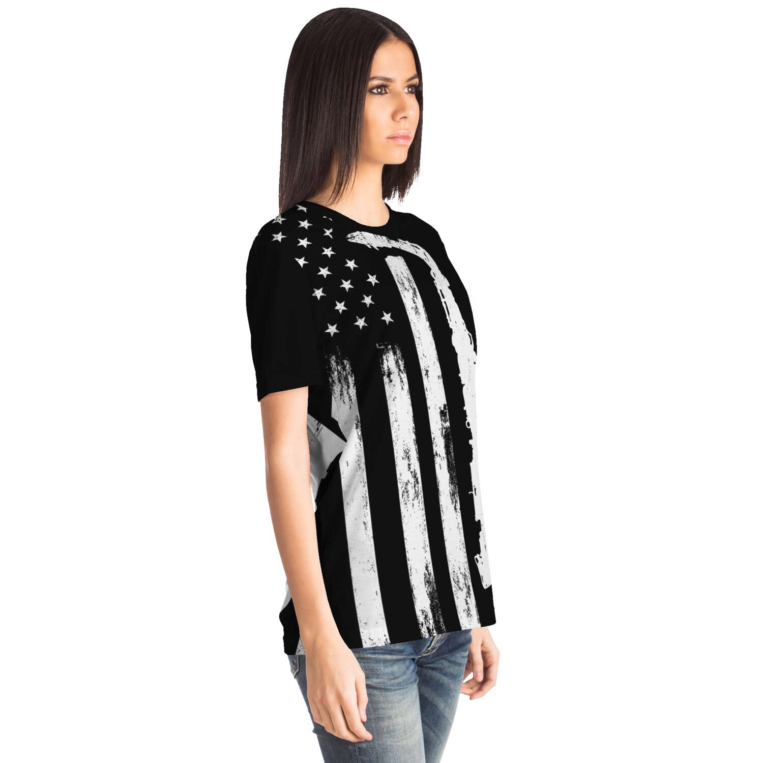Saxophone American Flag T-Shirt