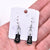 Silver Plated Guitar Earrings