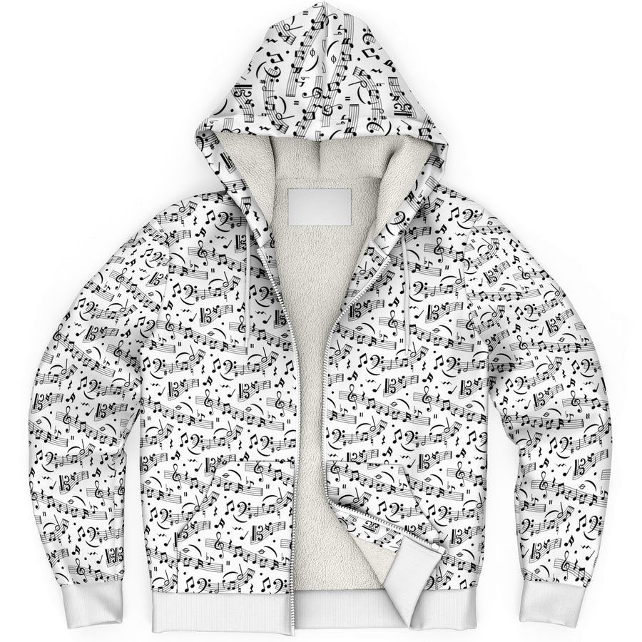 Music Notes Microfleece Ziphoodie