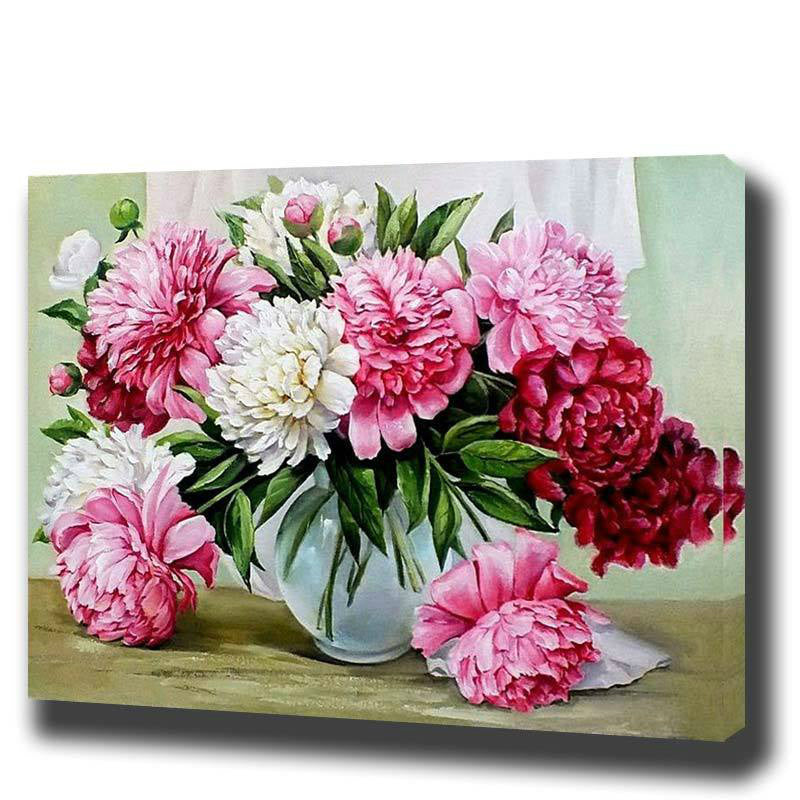 Flowers DIY Oil Painting Canvas Set - Artistic Pod Review