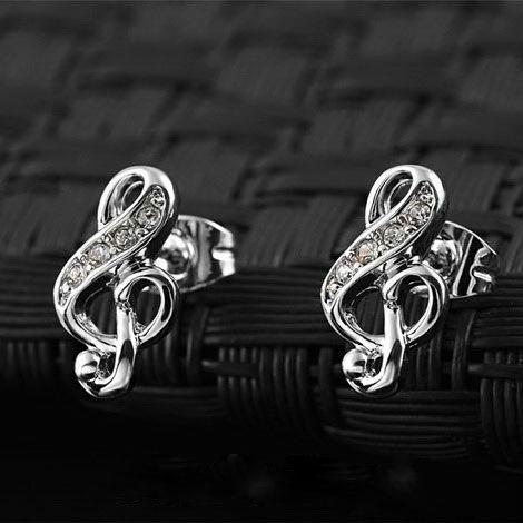 Shinning Music Note Earrings