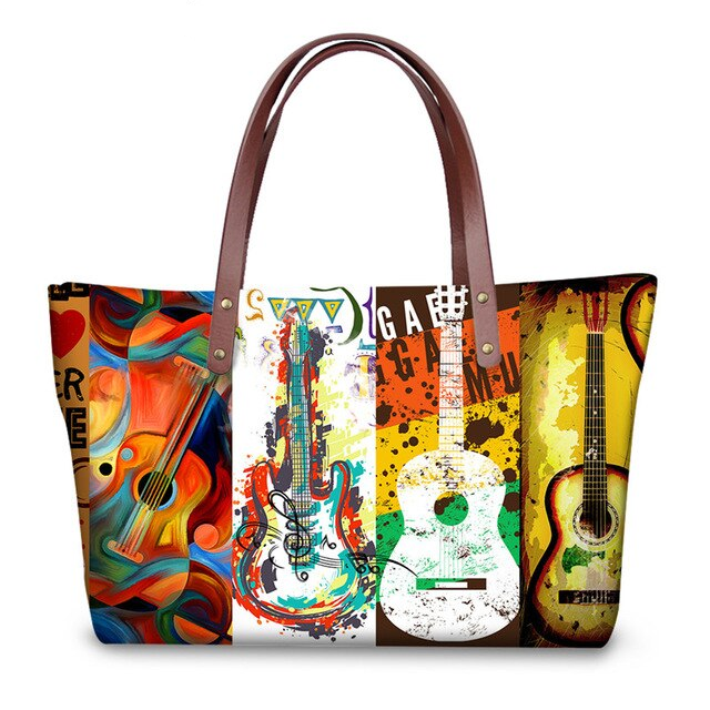 Guitar 3D Art Handbag