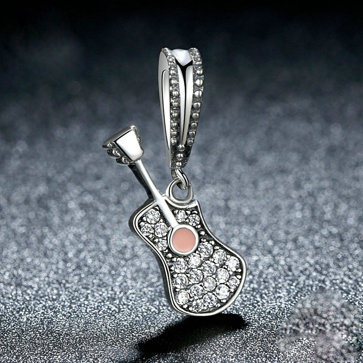Guitar Sterling Silver Pendant