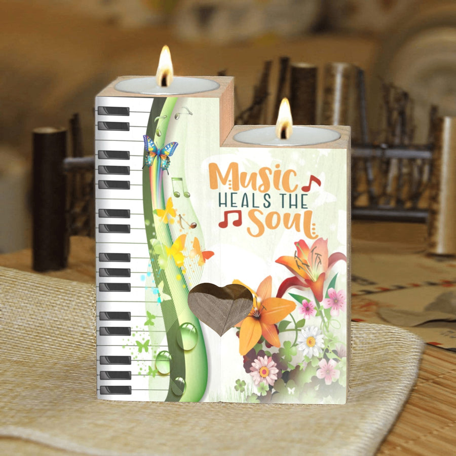 Piano Keys Floral Candle Holder - One Size - { shop_name }} - Review