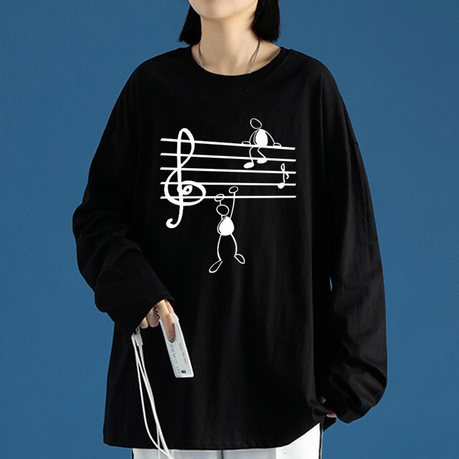 Treble Clef Long Sleeve Shirt