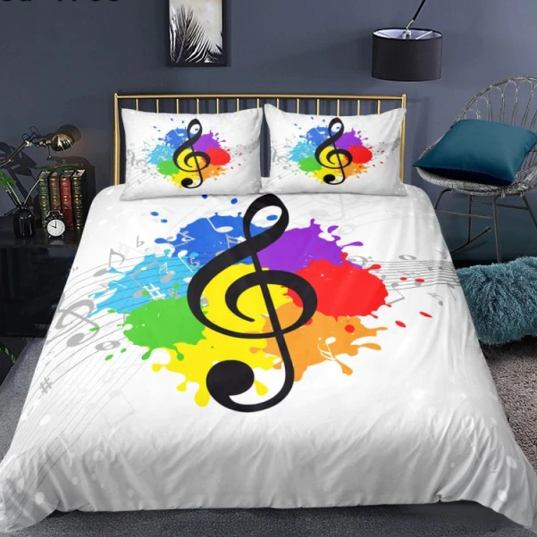 Treble Clefs Guitar Bedding Set