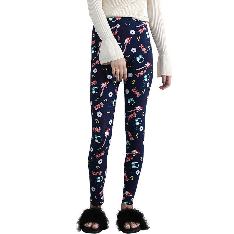 Guitar Music Note Print Leggings