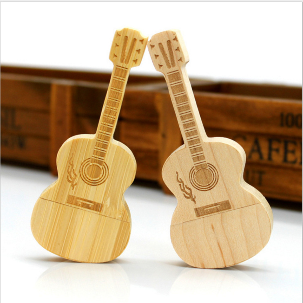 Wooden Guitar Flash Drive