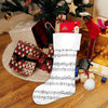 Music Sheet White Christmas Stocking