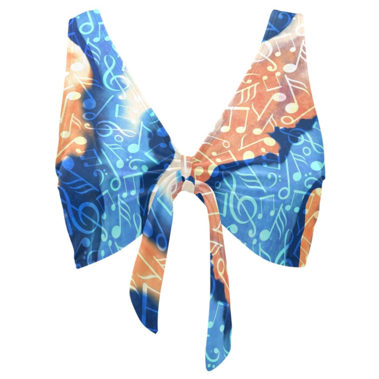 Music Notes Abstract Bikini Top