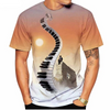 Piano Keys 3D Music T-shirt