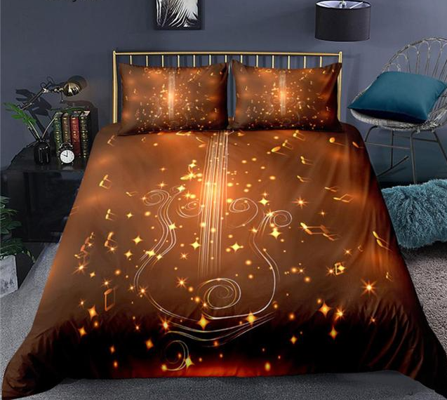 Luxury Music Guitar Bedding Set