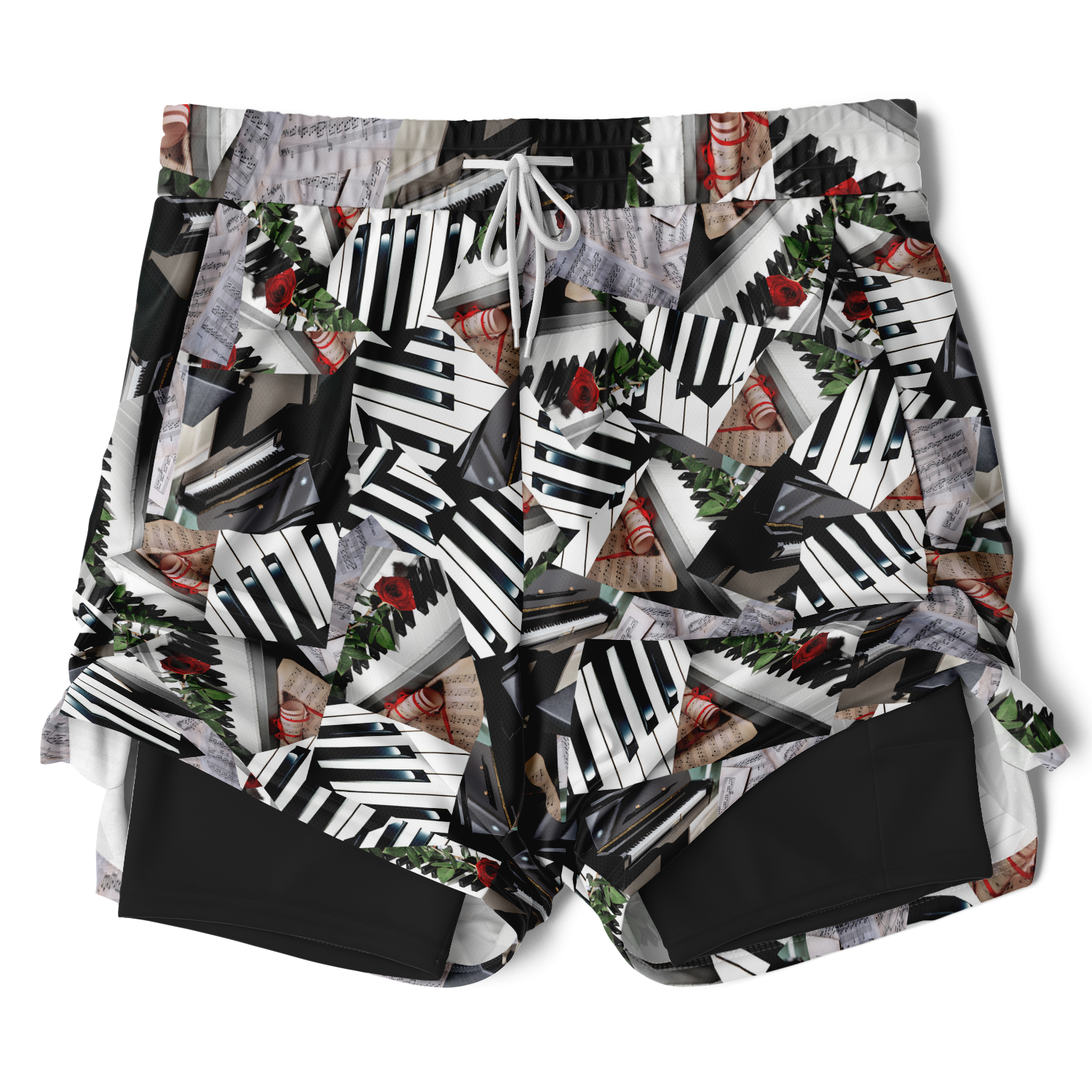 Piano Keys 2-In-1 Shorts
