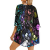 Vinyl Music Chiffon Kimono